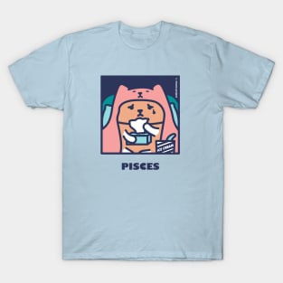 Quarantine Cat Zodiac Signs: Pisces cat T-Shirt